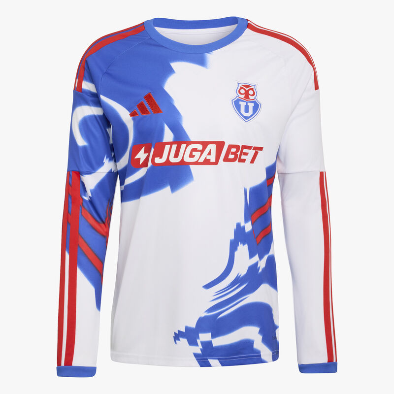 adidas Camiseta Manga Larga Universidad de Chile 26 Visita, BLANCO, hi-res image number null