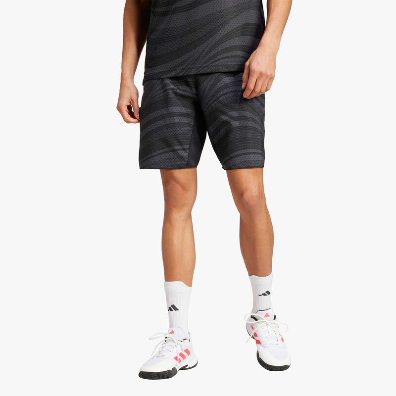 adidas Shorts de Tenis Club Climacool Estampados, GRIS, hi-res image number null