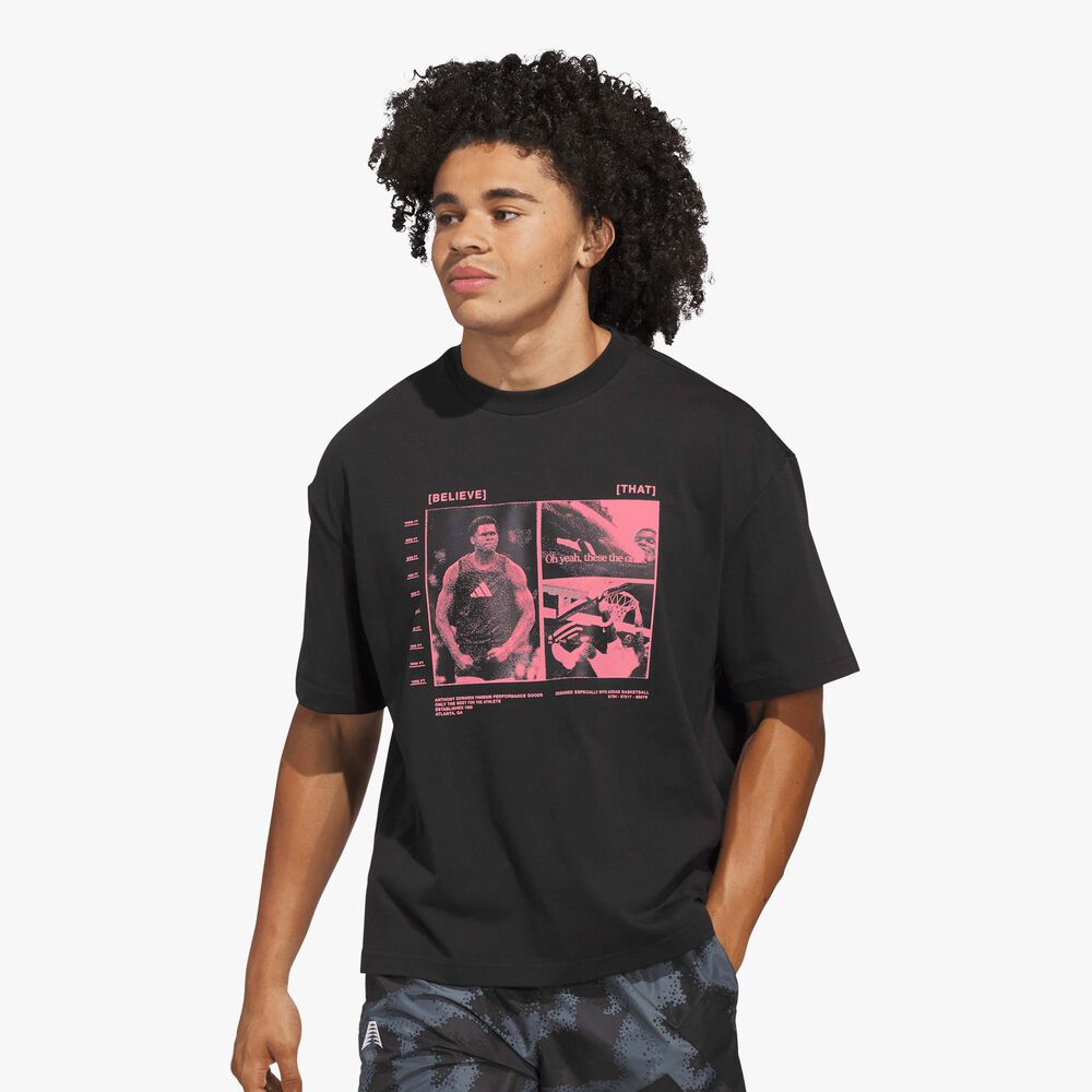 adidas Polera Anthony Edwards Poleras manga corta básquet hombre