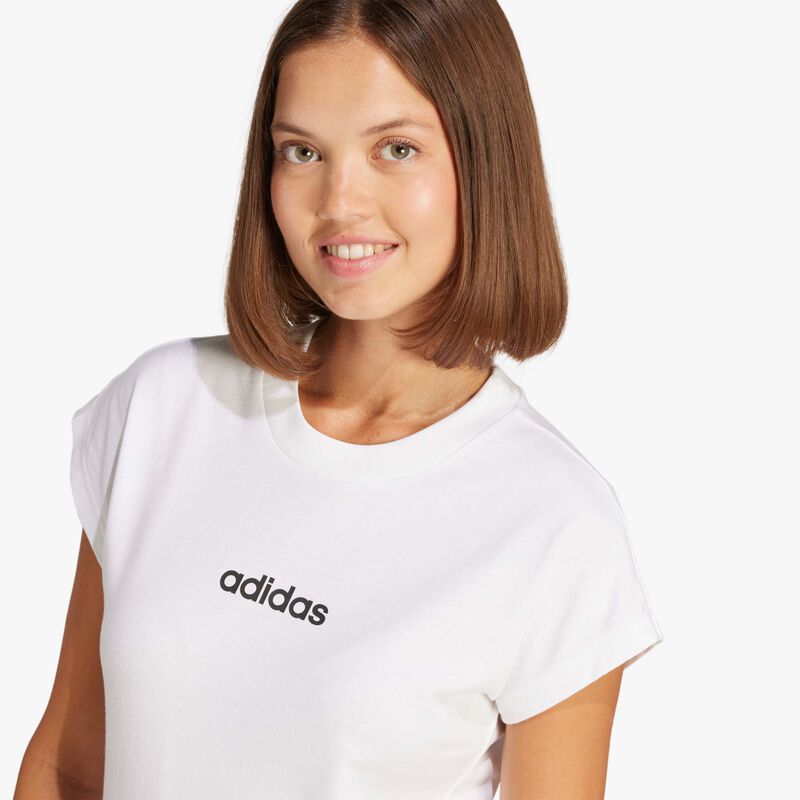 adidas Polera Essentials Linear, BLANCO, hi-res image number null