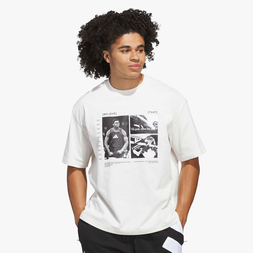 adidas Polera Anthony Edwards Poleras manga corta básquet hombre