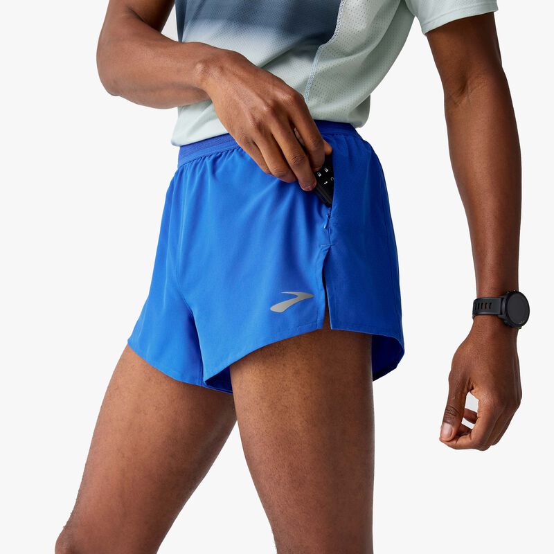 Brooks Shorts Breakaway , AZUL, hi-res image number null