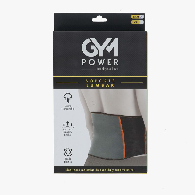Gym Power Waist Support, GRIS, hi-res image number null