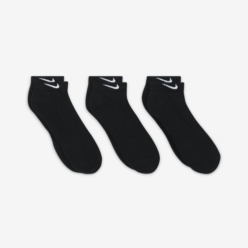Nike Everyday Cushioned Cortas 3 Pares, NEGRO, hi-res image number null