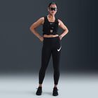 Nike Calzas Tempo Swoosh Run, NEGRO, hi-res