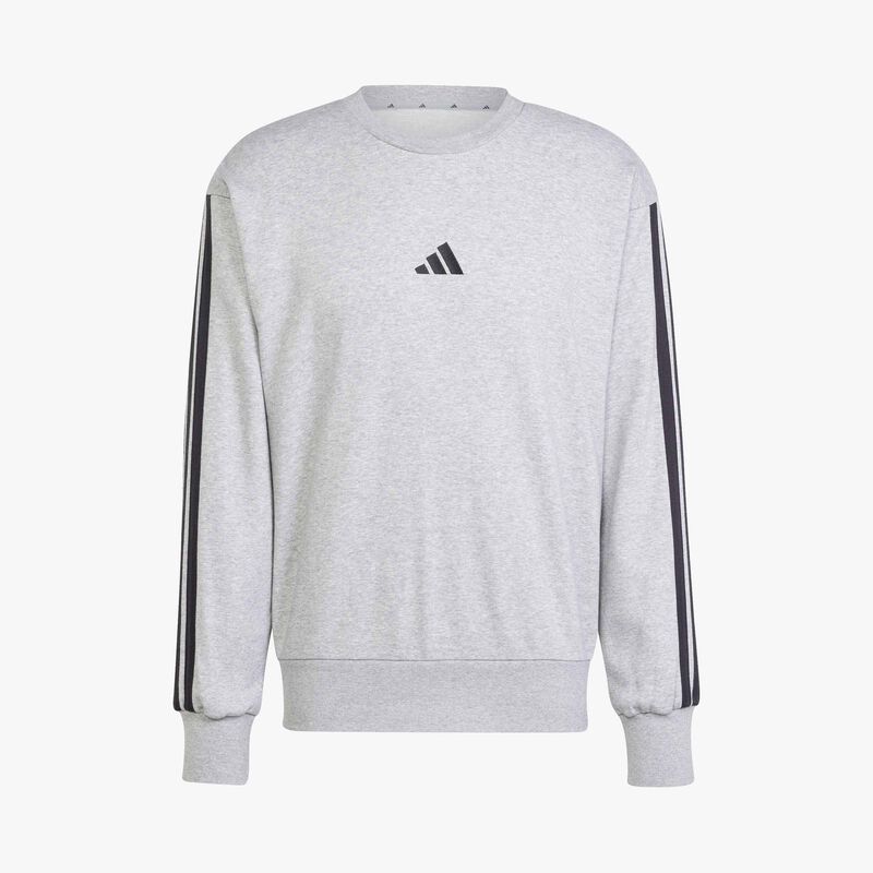 adidas Poler&oacute;n Essentials 3 Tiras Felpa Francesa, GRIS, hi-res image number null