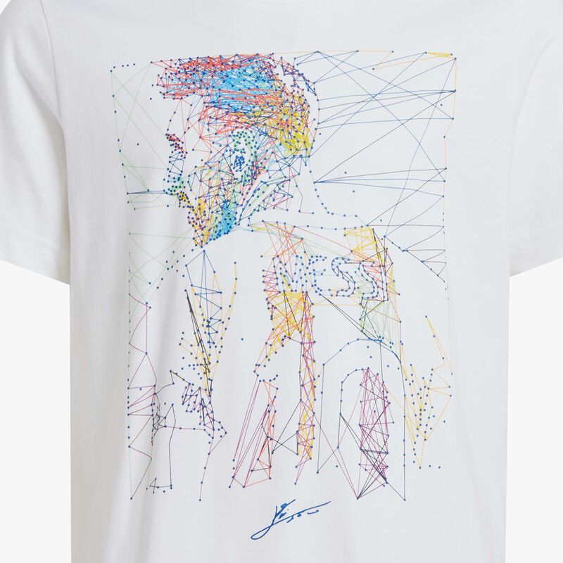 adidas Polera Gráfica de Fútbol Messi, BLANCO, hi-res image number null