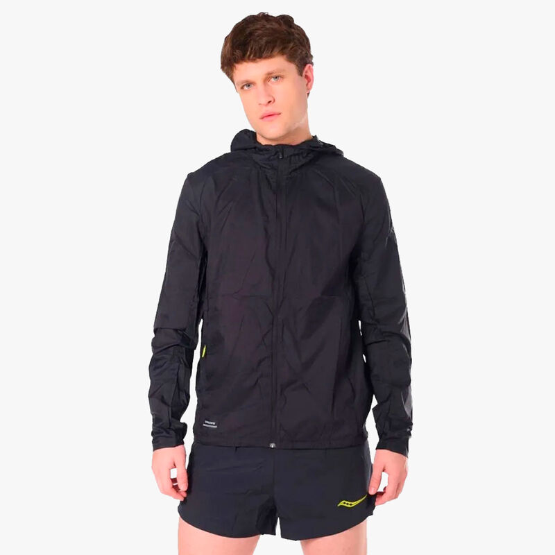 Saucony Chaqueta Rompeviento Peregrine Packaway II, NEGRO, hi-res image number null
