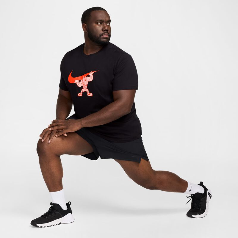 Nike Polera de Fitness, NEGRO, hi-res image number null