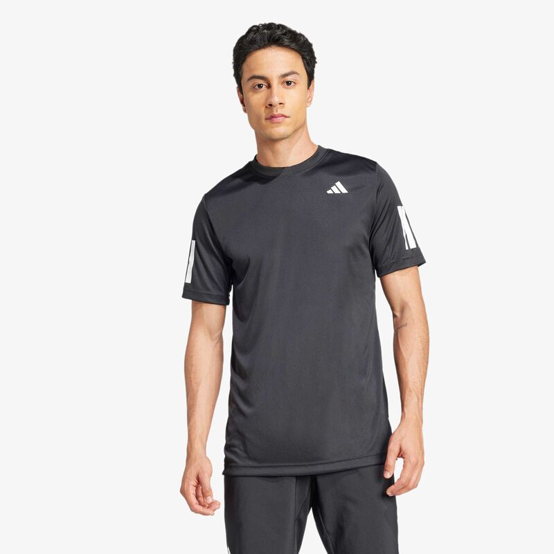 adidas Polera Club Tennis Climacool 3 bandas, NEGRO, hi-res image number null
