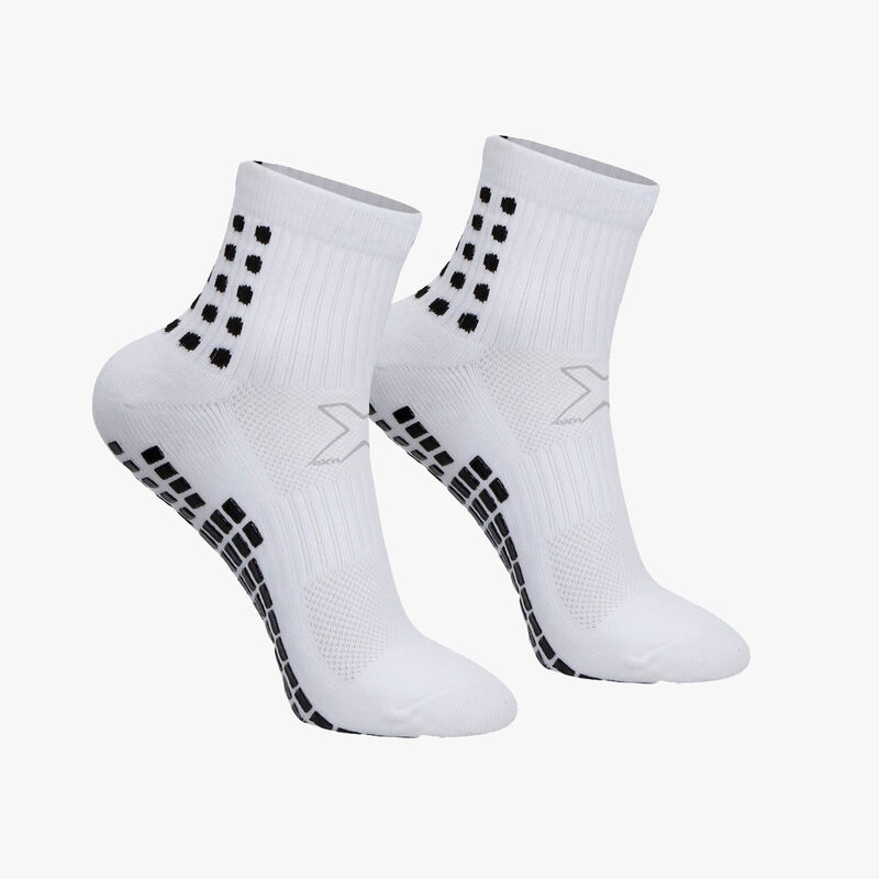 OXN Calcetines Antideslizantes Cortos 1 Par, BLANCO, hi-res image number null