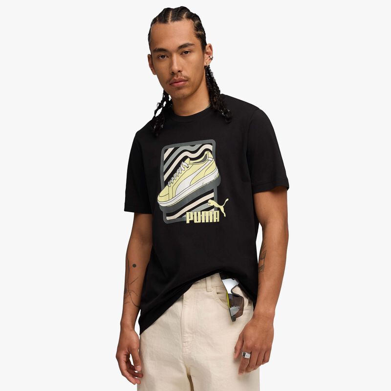 Puma Polera Estampada Sneaker, NEGRO, hi-res image number null