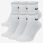 Nike Everyday Cushioned Tobilleras 6 Pares, BLANCO, hi-res