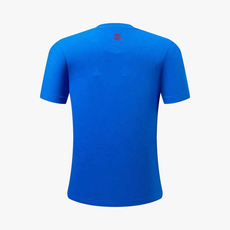 F.C. Barcelona Camiseta Parches Crew, AZUL, hi-res image number null