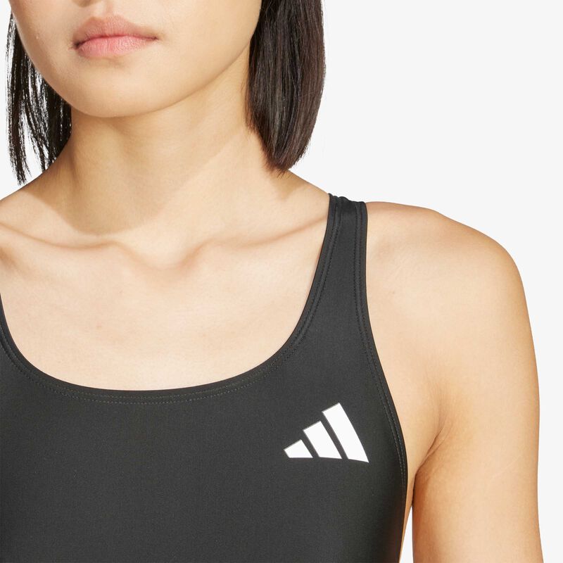 adidas Traje de Baño con Espalda en V, NEGRO, hi-res image number null
