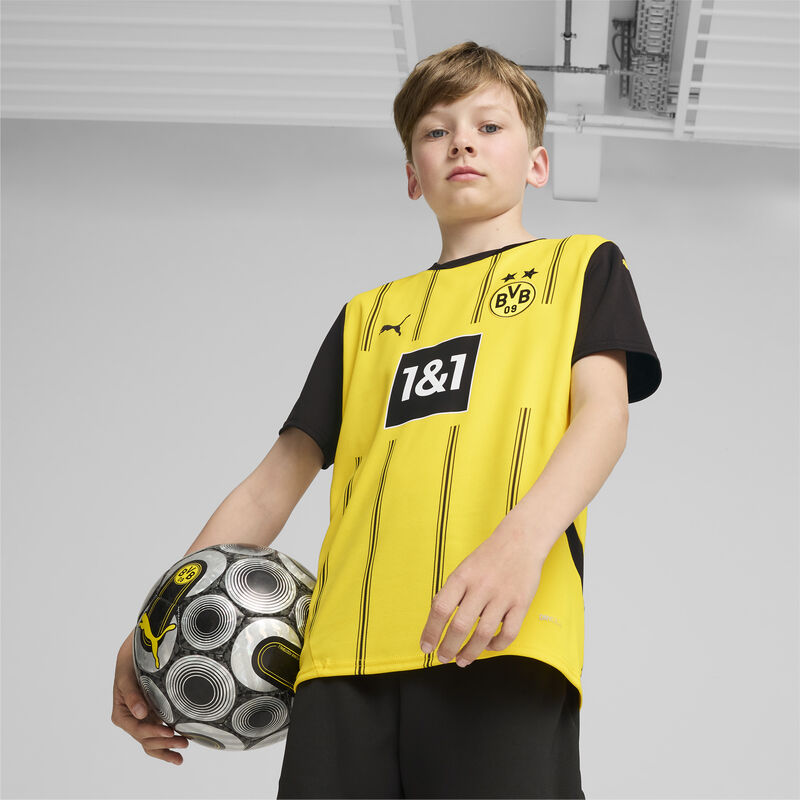 Puma Camiseta para Juniors Borussia Dortmund Réplica Local, AMARILLO, hi-res image number null