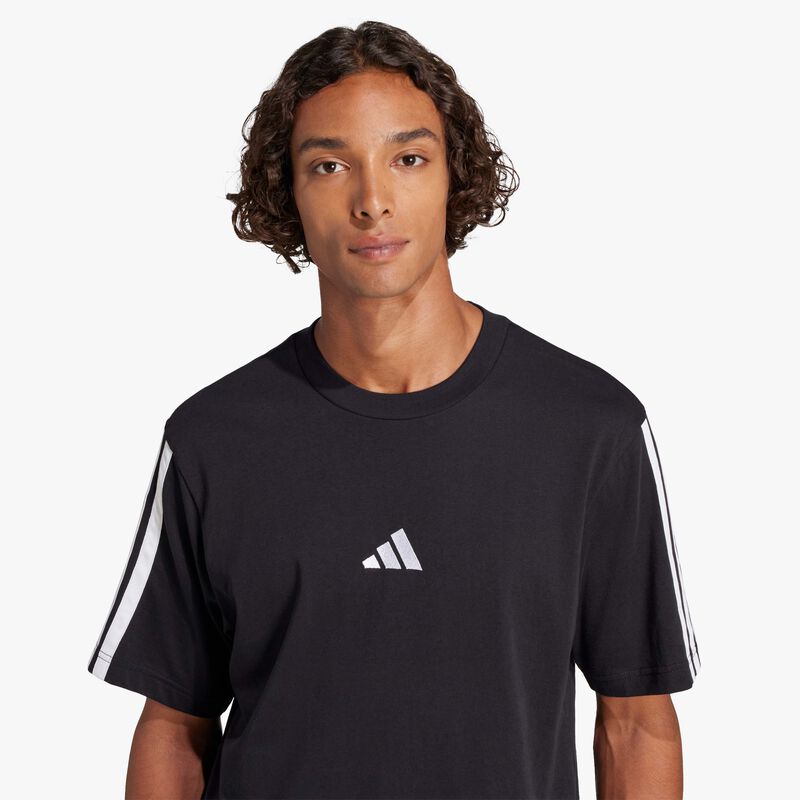 adidas Polera Essentials 3 Tiras Tejido Jersey, NEGRO, hi-res image number null