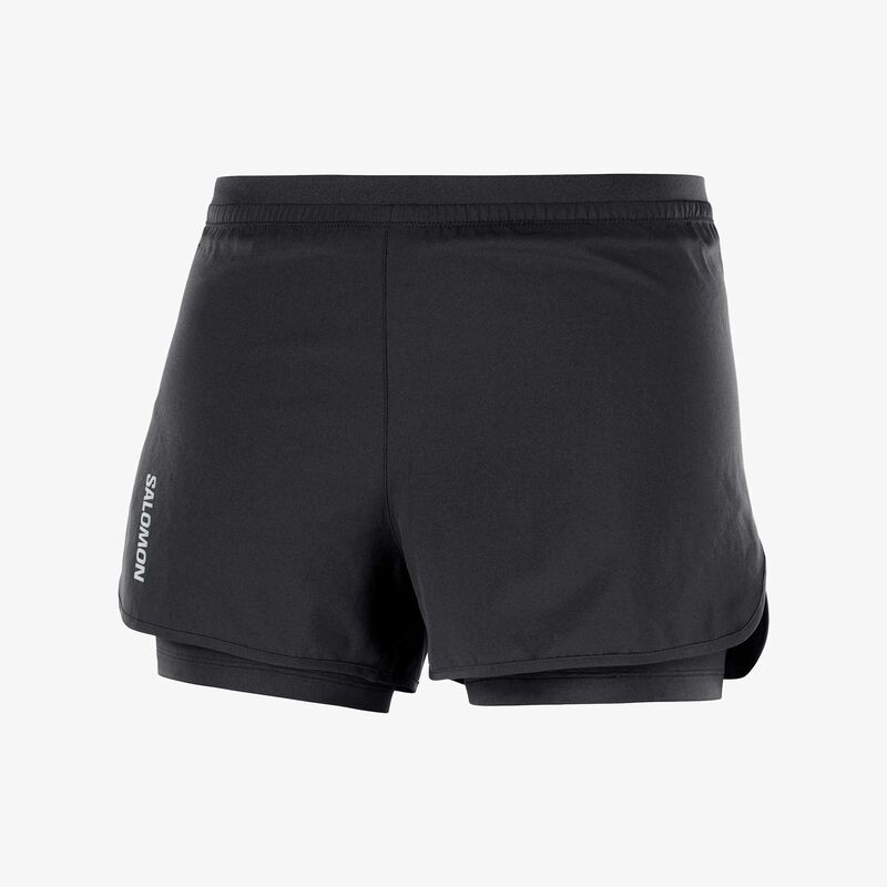 Salomon Shorts Cross 5'' 2In1, NEGRO, hi-res image number null