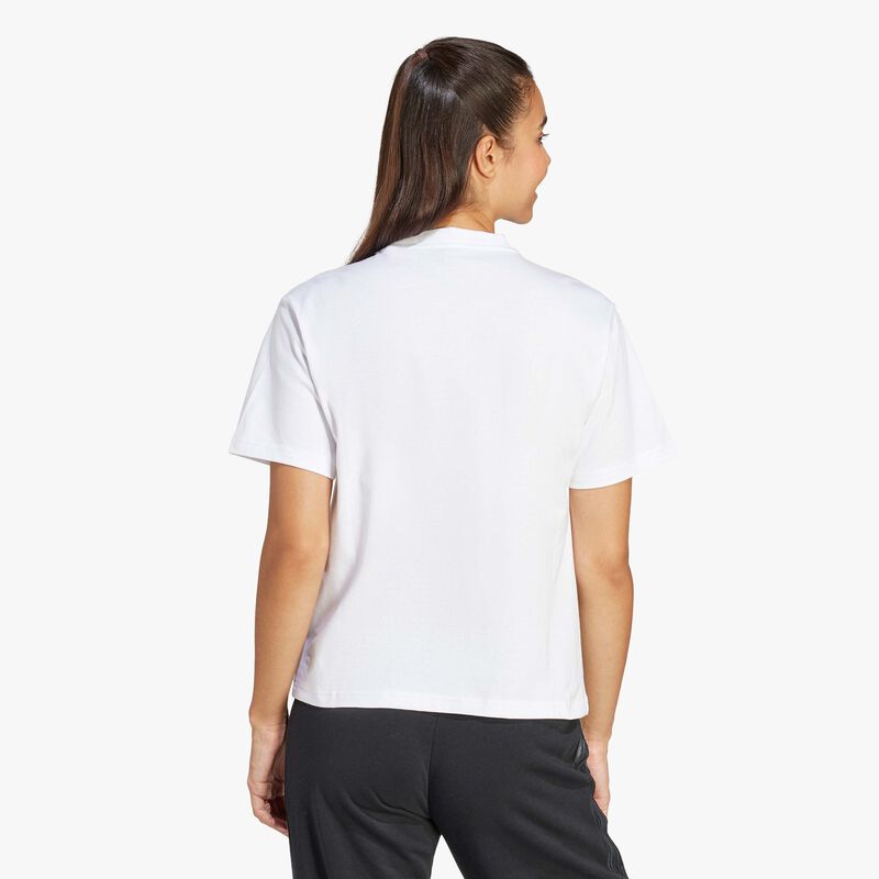 adidas Polera Estampada Floral Big Logo, BLANCO, hi-res image number null