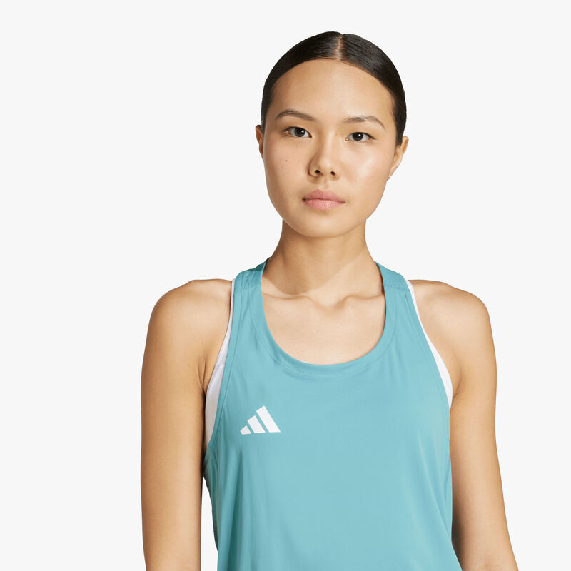 adidas Polera Sin Mangas de Running Adizero Essentials, VERDE, hi-res image number null