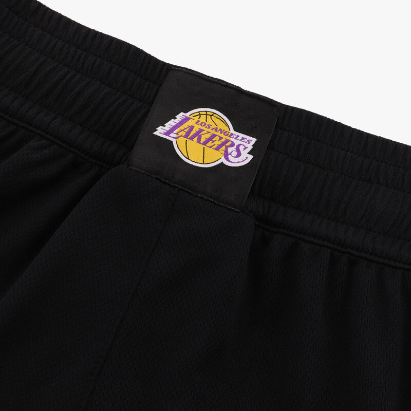 NBA Shorts Los Angeles Lakers, NEGRO, hi-res image number null