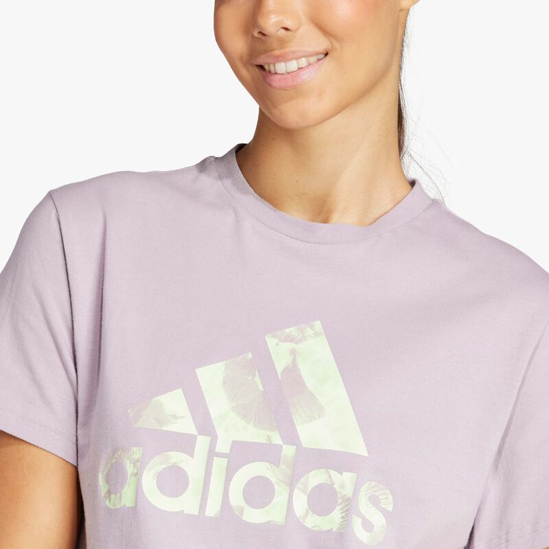 adidas Polera Estampada Floral Big Logo, SURTIDO, hi-res image number null