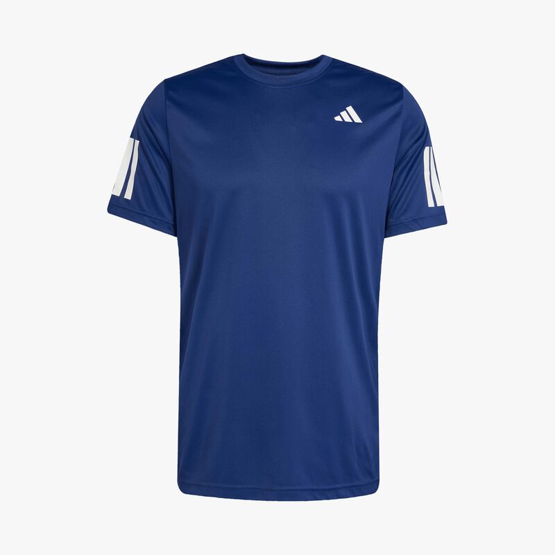 adidas Polera de Tenis Club Climacool 3 Tiras, AZUL, hi-res image number null