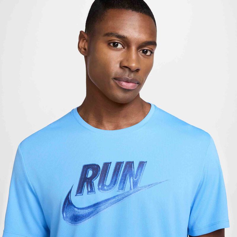 Nike Polera Miler Run Energy, AZUL, hi-res image number null