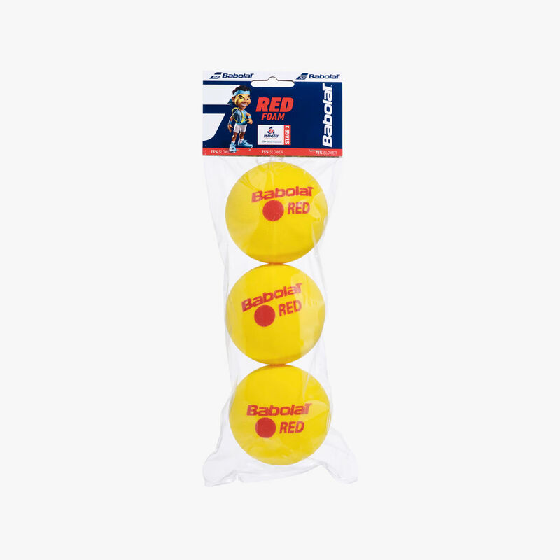 Babolat Pelotas Tenis Red Foam x3, AMARILLO, hi-res image number null
