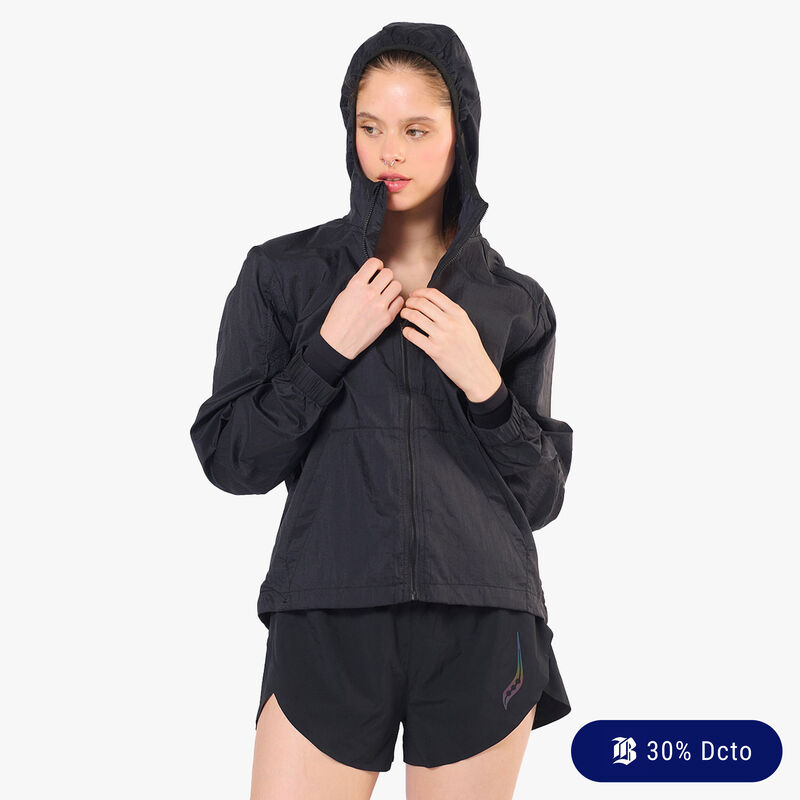 Saucony Chaqueta Elevate Packaw, NEGRO, hi-res image number null