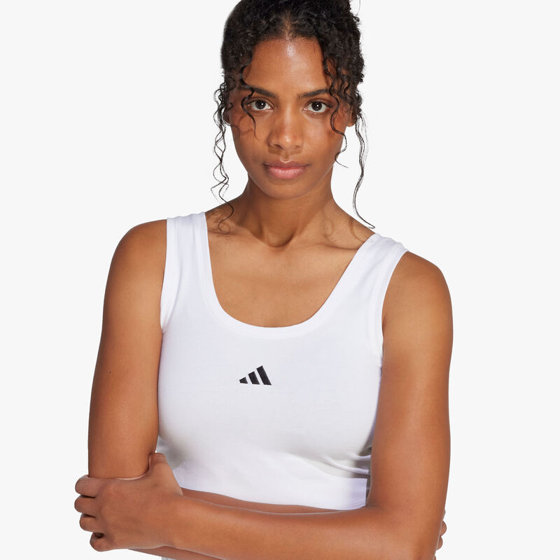 adidas Top Essentials Logo Peque&ntilde;o Lifestyle, BLANCO, hi-res image number null