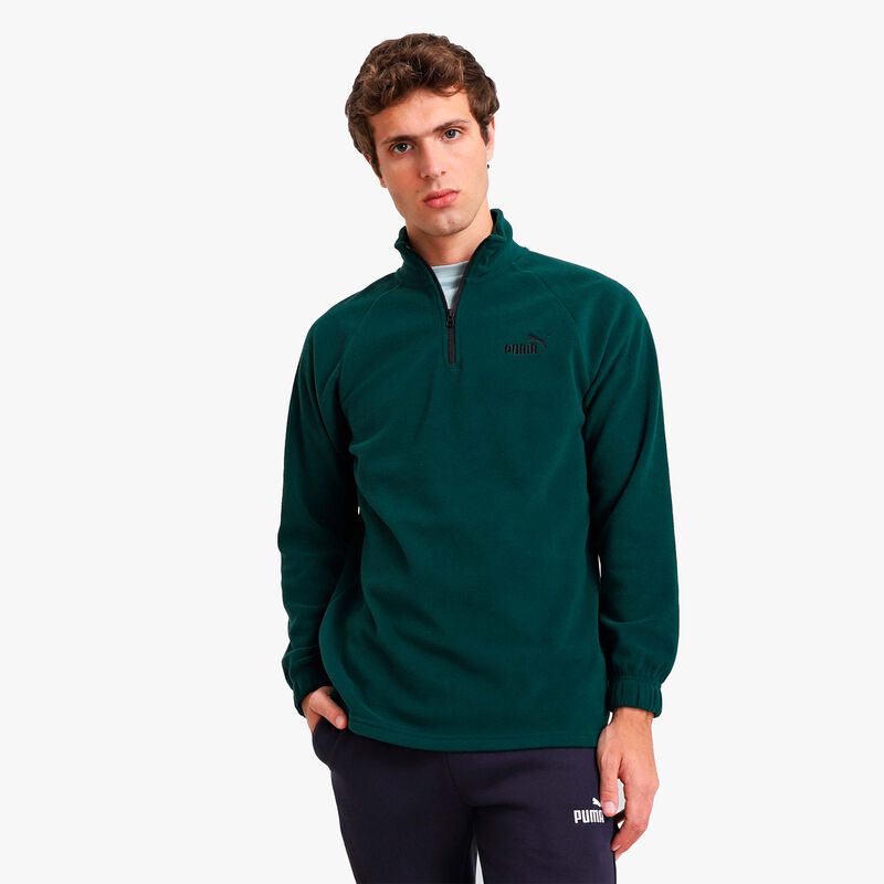 Puma Polerón Ess Elevated 1/4 Zip Fleece, NEGRO, hi-res image number null