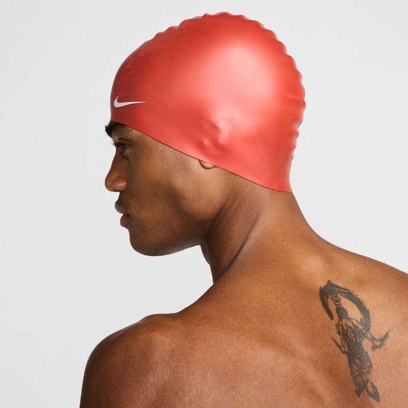 Nike Gorro de Nataci&oacute;n Solid Silicone, ROJO, hi-res image number null