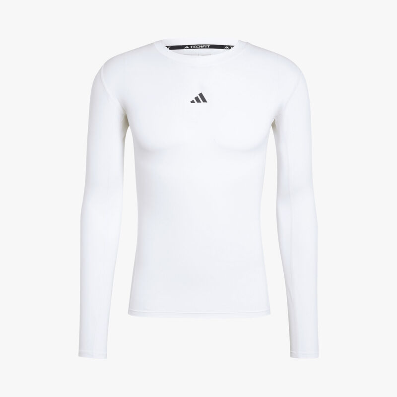 adidas Polera de Compresi&oacute;n TECHFIT, BLANCO, hi-res image number null