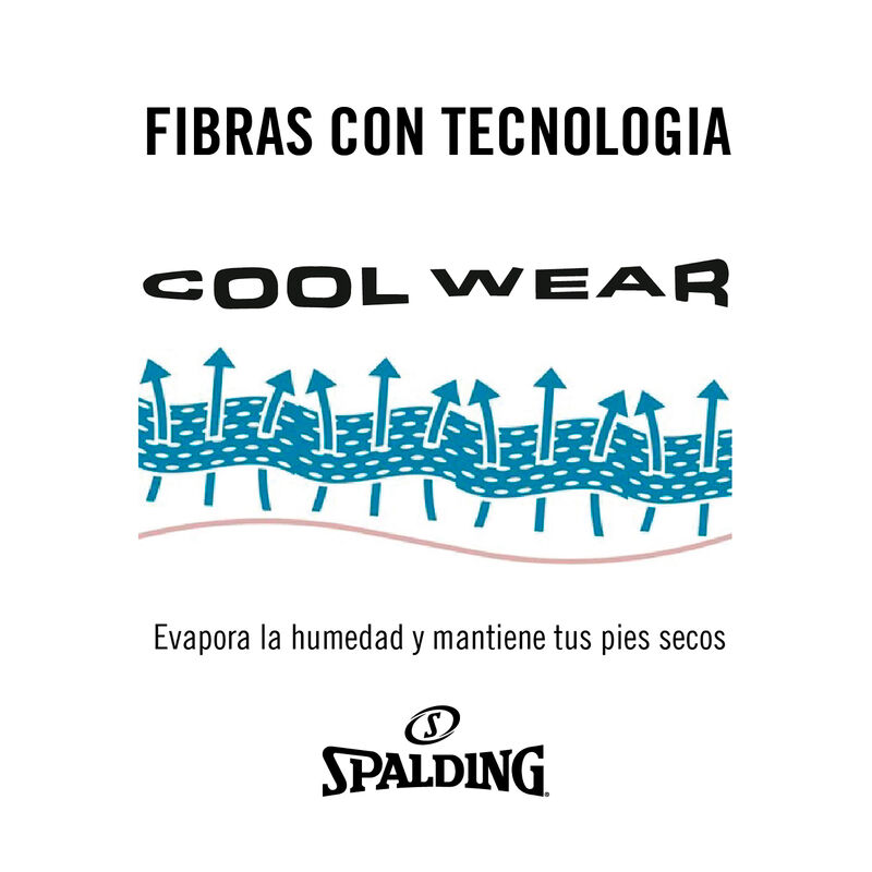 Spalding Calcetines Cortos 3 Pares, NEGRO, hi-res image number null