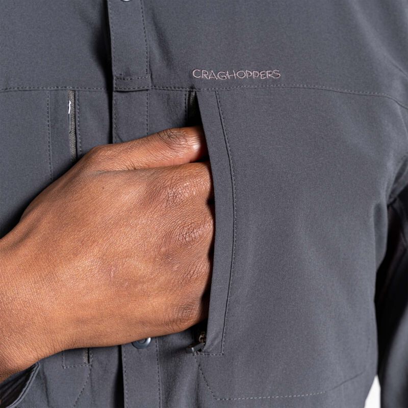 Craghoppers Camisa Nosilife Pro IV, NEGRO, hi-res image number null
