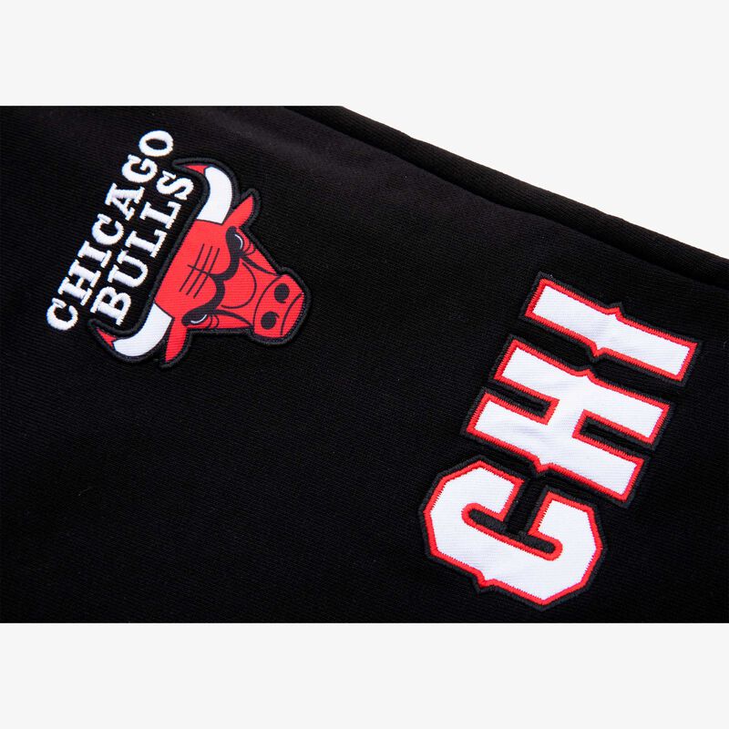 NBA Pantalón Logo Patches Bulls, NEGRO, hi-res image number null