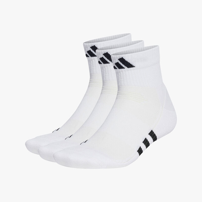 adidas Calcetines Performance Cushioned Mid-Cut 3 Pares, BLANCO, hi-res image number null