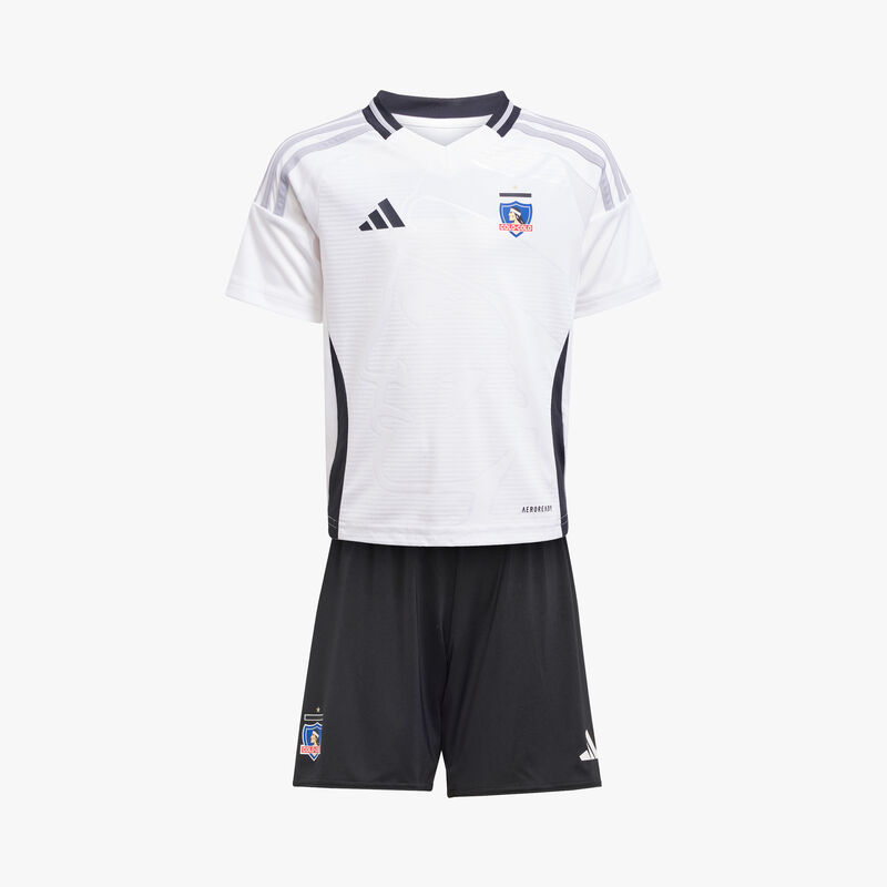 adidas Conjunto Local Colo-Colo 2025 Niño, BLANCO, hi-res image number null