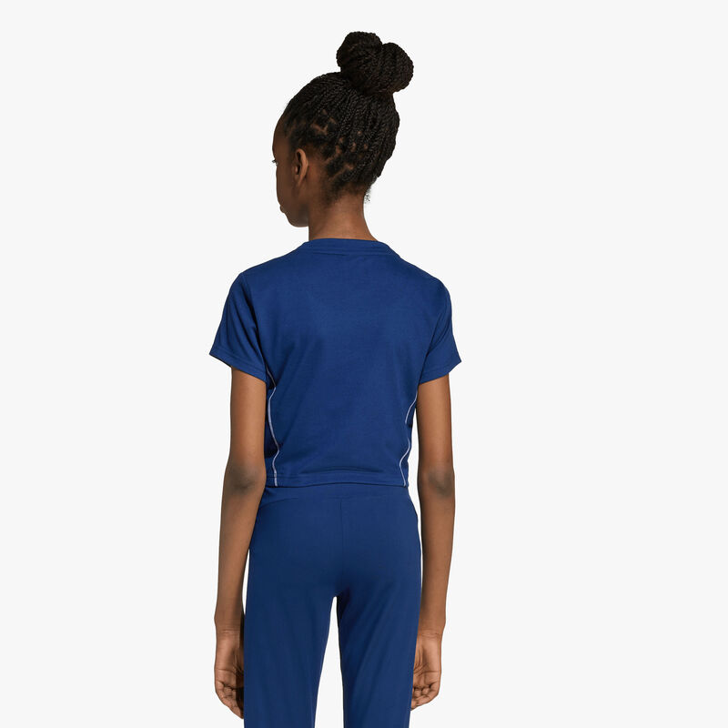 adidas Polera Essentials Estampado Universitario Ni&ntilde;os, AZUL, hi-res image number null