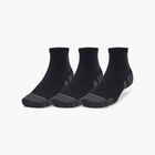 Under Armour Calcetines Performance Tech Tobilleras 3 Pares, NEGRO, hi-res