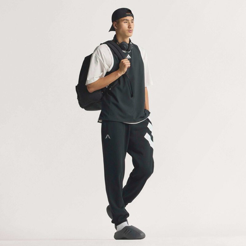 adidas Pantal&oacute;n de Felpa Anthony Edwards Foundation, NEGRO, hi-res image number null