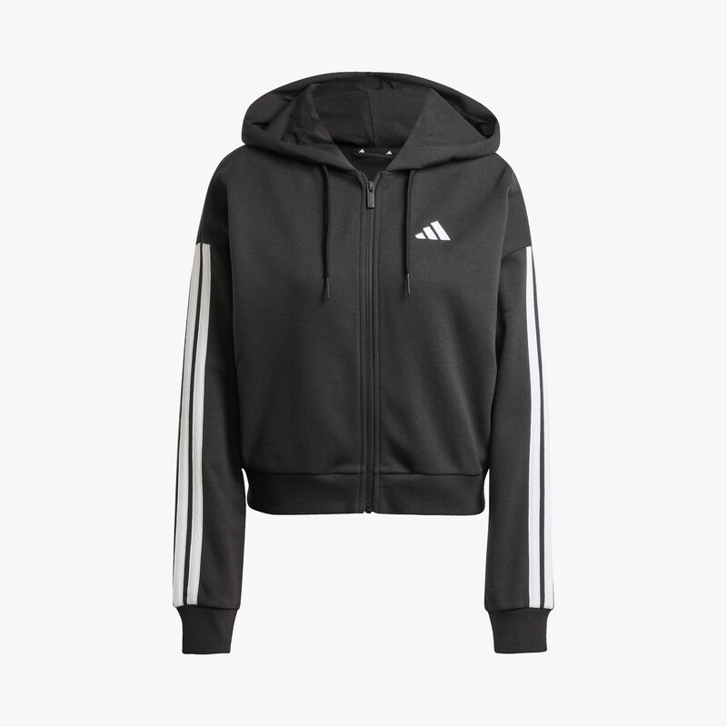 adidas Chaqueta Essentials French Terry 3 bandas, NEGRO, hi-res image number null