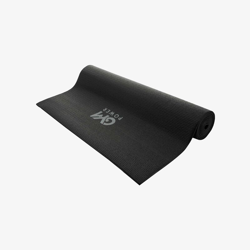 Gym Power PVC Yoga Mat, NEGRO, hi-res image number null