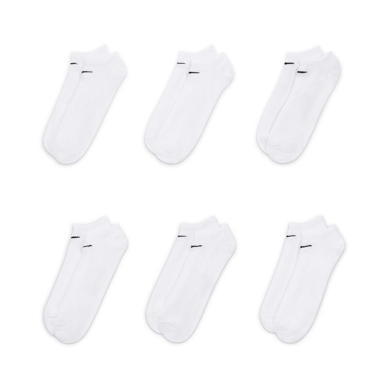 Nike Calcetines Everyday Lightweight Invisibles 6 Pares, BLANCO, hi-res image number null