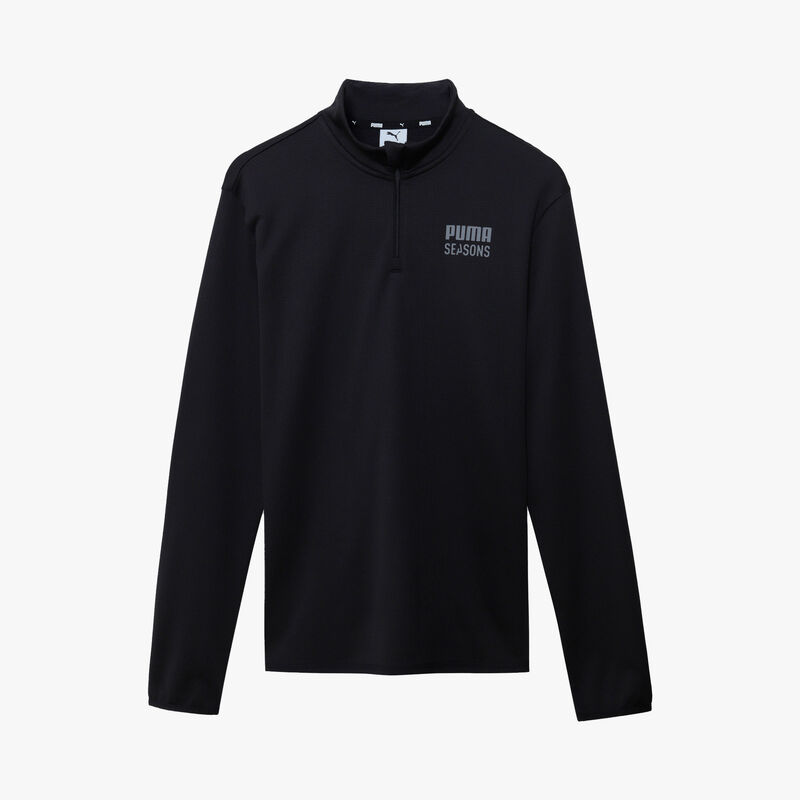 Puma Poler&oacute;n Outdoor Inspired 1/2 Zip, NEGRO, hi-res image number null