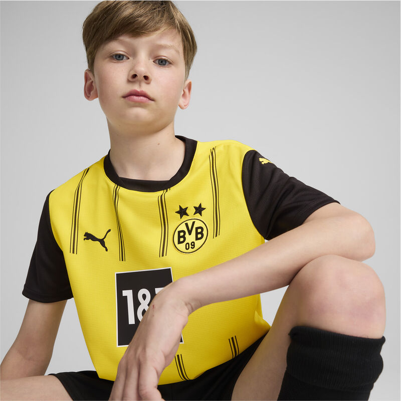Puma Camiseta para Juniors Borussia Dortmund Réplica Local, AMARILLO, hi-res image number null