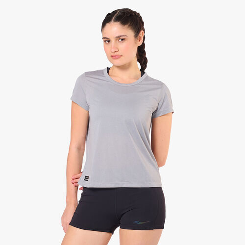 SAUCONY POLERA STOPWATCH POLERAS MANGA CORTA CORRER MUJER
