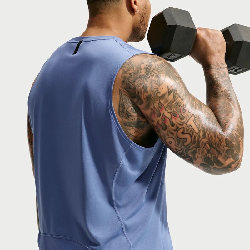 Nike Polera Pro Dri-FIT, AZUL, hi-res image number null