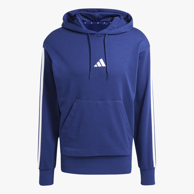 adidas Poler&oacute;n Essentials 3 Tiras Felpa Francesa, AZUL, hi-res image number null